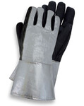 Non flamable cloth gloves extra coated 5 Fingers 35 cm