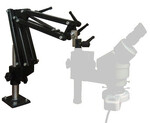 Pantograph arm for the microscope.