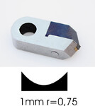 Diamond Tool Concave - 1,0mm r=0,75mm 
